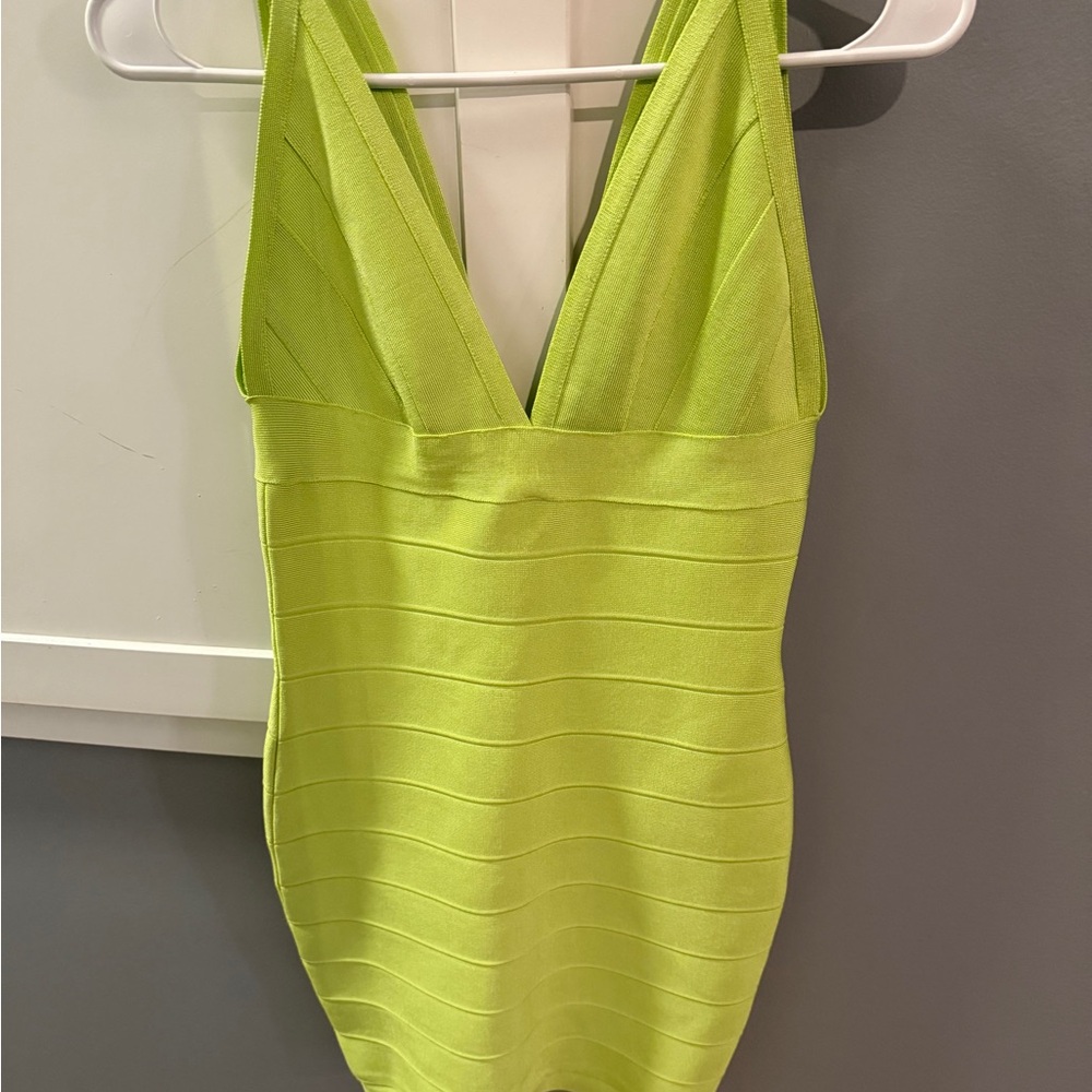 Vibrant Green Bandage Dress